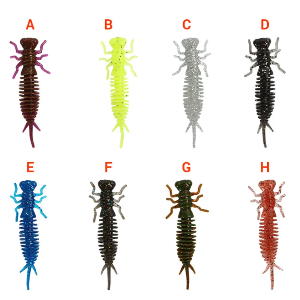 Приманка рыболовная силиконовая 5 шт./лот 55 мм 75 100 мм|Наживки для рыбной ловли| |