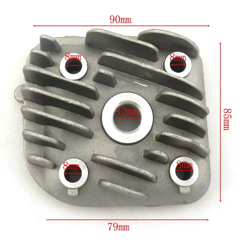 70cc 2 Stroke 47 мм Большой Диаметр цилиндра и головы с 10 поршень наручные pin для jog 50cc