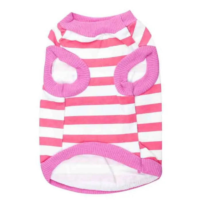 New Summer Pet Dog Vest Shirts Clothing Puppy Cat Cotton Big Eye Striped Vests T-shirt Coat Clothes For Small Dogs Costumes | Дом и сад