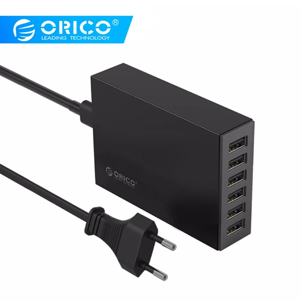 ORICO USB зарядное устройство 6 портов 5V2. 4A на порт ЕС или США вилка настольный