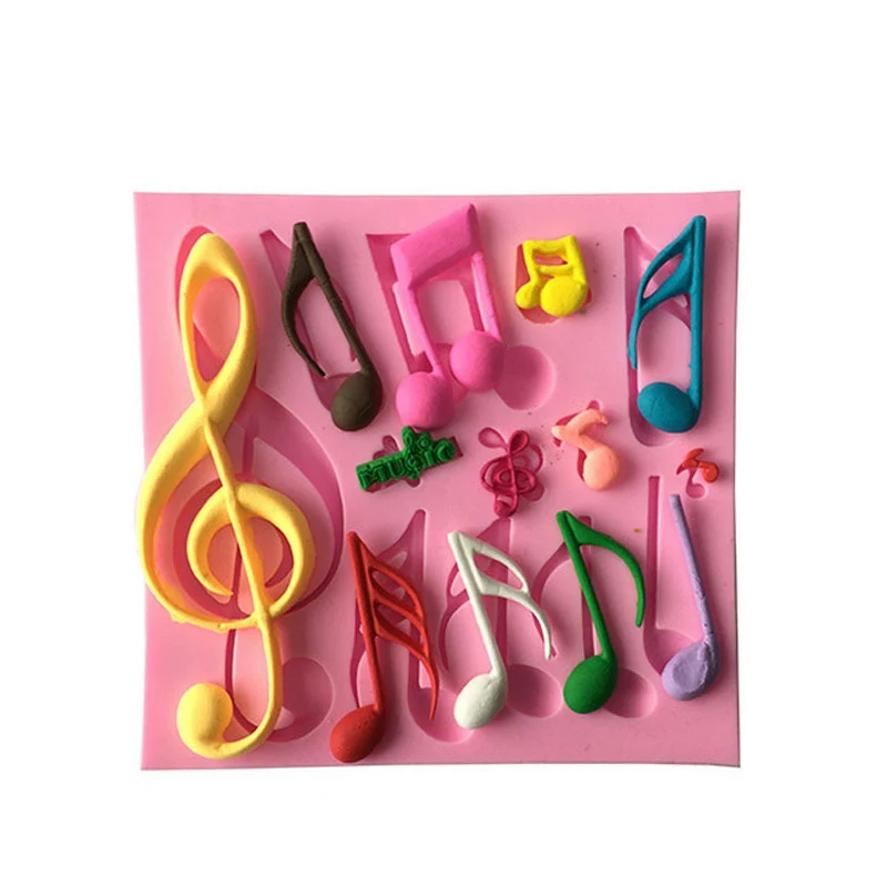 DIY музыкальная форма в форме символа Жидкая силиконовая инструменты для