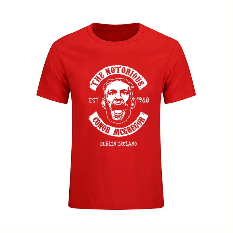 Новое поступление Dublin Ireland The Notorious Conor McGregor Мужская футболка MMA fans Hombre новинка 2017
