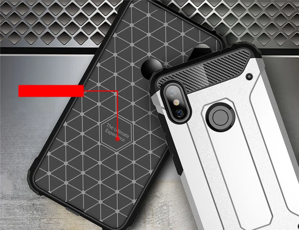 Luxury Rugged Soft Cover For Redmi Note 6 Pro 5 Anti Knock Phone Case Hybrid Hard Tough Dual Layer Armor Shockproof |