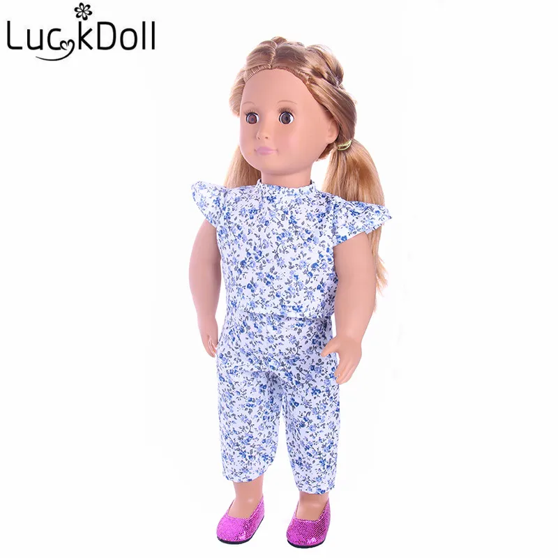 LUCKDOLL Новая повседневная одежда разных стилей подходит для 18 дюймов американская
