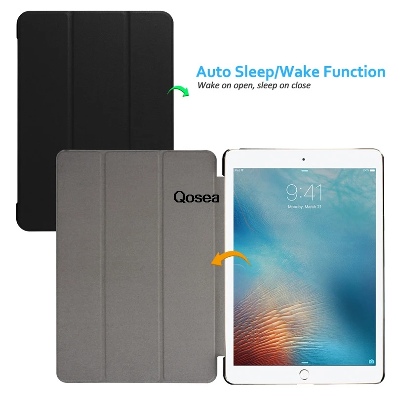 Qosea 2017 New For Apple i Pad Pro 10.5 inch Luxury PU Leather Smart Stand Case 10.5&quotTablet PC Cover |