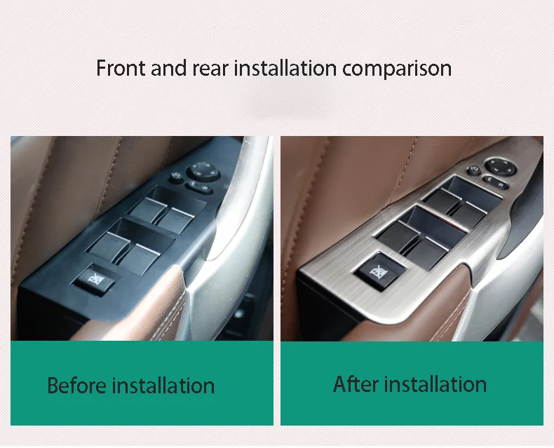 Внутренняя стеклянная декоративная рамка выключателя двери из нержавеющей