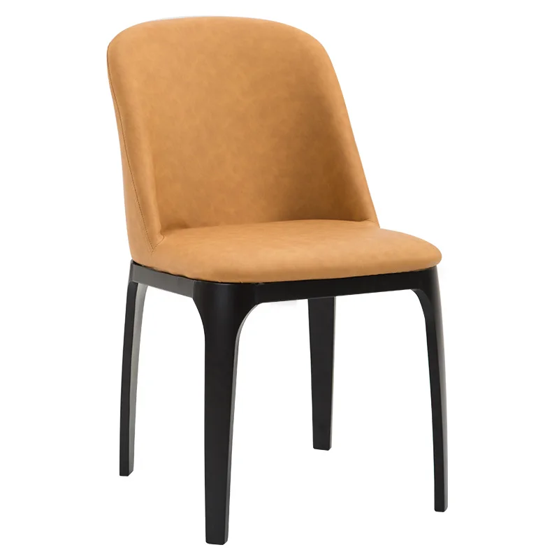 Скандинавский обеденный стул домашний из твердой древесины спинка для взрослых