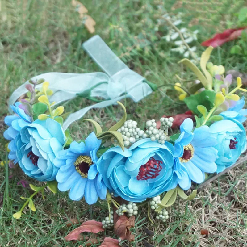 Новинка 2020 женские головные уборы принцессы цветочный венок для девочек Женский