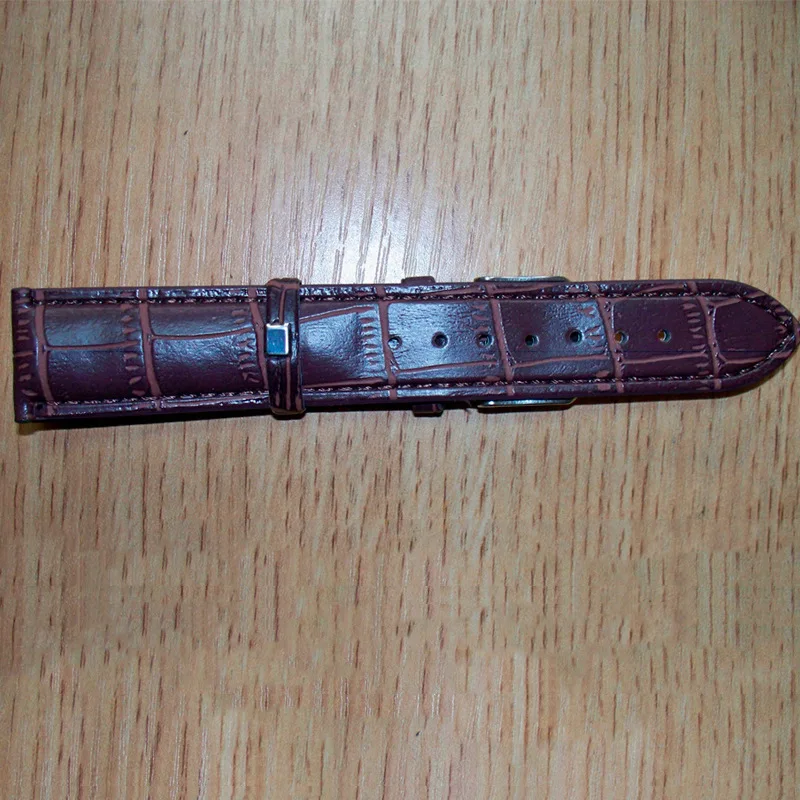 Ремешки для часов из натуральной кожи Пряжка нержавеющей стали застежка ремешок