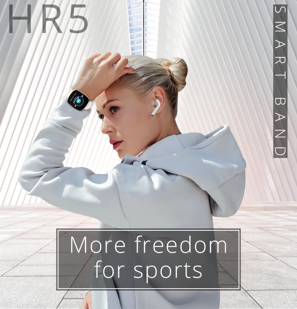 Браслет MAKIBES HR5, 60 дней в режиме ожидания, фитнес-трекер, SmartBand для iPhone7, huawei, HR3, обновленная версия