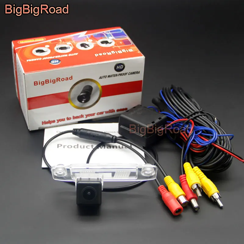 Series 2 Power Relay BigBigRoad для Kia Rondo Cerato Forte Ceed Carens Sorento Amanti 2007- Автомобильная камера заднего вида для парковки ночного видения Водонепроницаемая - Название цвета: Series 2 Power Relay