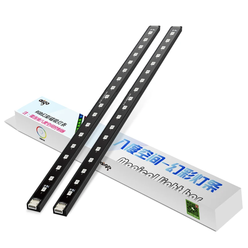 light stripes AIGO C5 120 мм чехол RGB Вентилятор охлаждения Синхронизация с материнской платой контроллер для компьютера 12 в управление RGB кулер охлаждающий вентилятор компьютера - Цвет лезвия: light stripes
