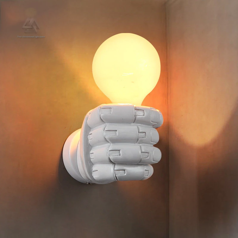 Настенный светильник в стиле ретро настенный из смолы для ресторана кафе спальни