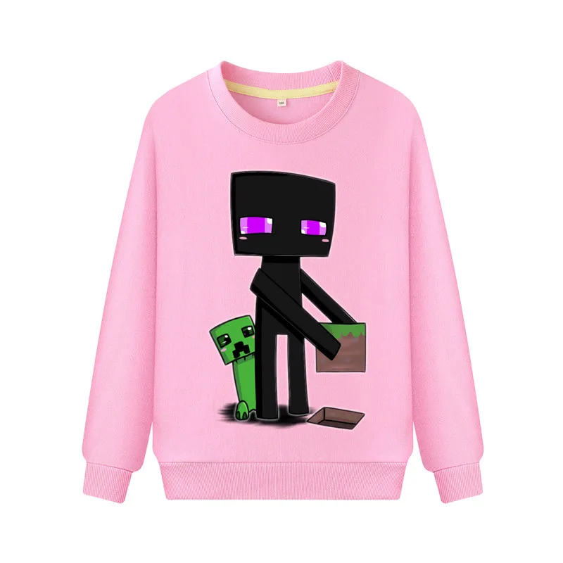 Новинка детские толстовки с капюшоном принтом Roblox Game Повседневная однотонная