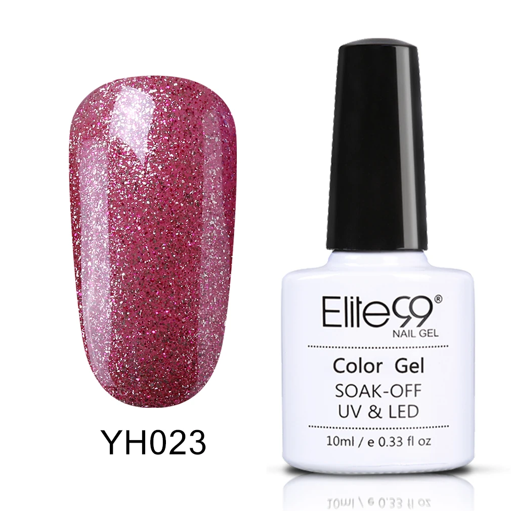 Elite99 уф-гель лак для ногтей 10 мл долгое уф-гель красочные Polishes наир искусство выбрать 1 розовая серия в 12 цветах - Цвет: YH023-10ML