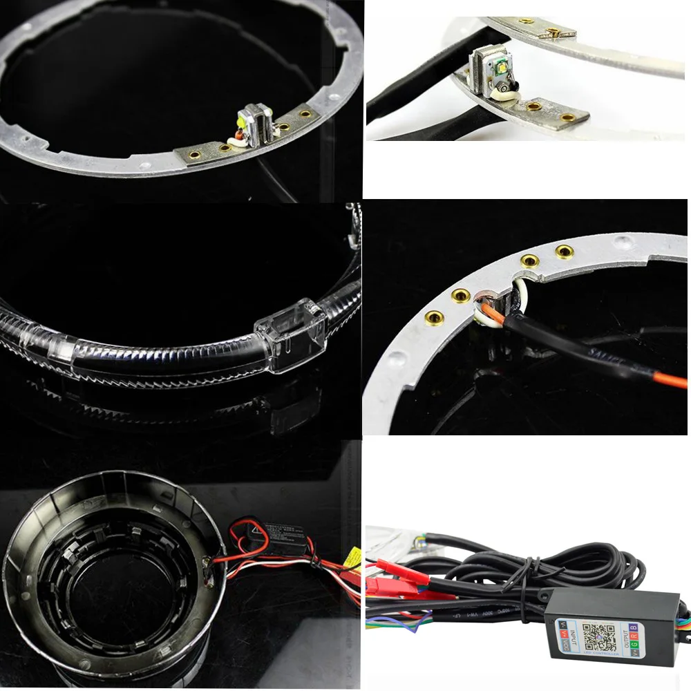 Bluetooth приложение управления RGB LED Ангельские Глазки 2 5 3 0 дюймов hid Биксеноновые