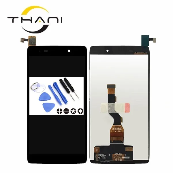ThaniFor Alcatel One Touch Idol 3 6039 OT6039 6039y LCD Display Matrix + Screen Digitizer Full Assembly / Frame Black+tool | Компьютеры и