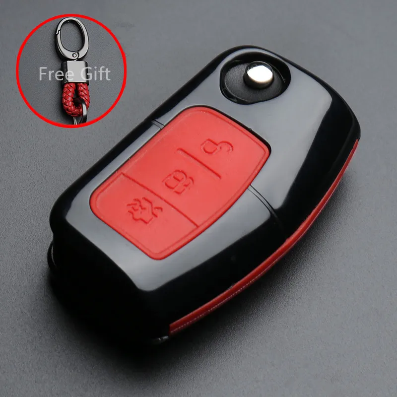 OkeyTech для Ford Fiesta Focus 2 Ecosport Kuga Escape чехол автомобильного ключа брелок аксессуары 3