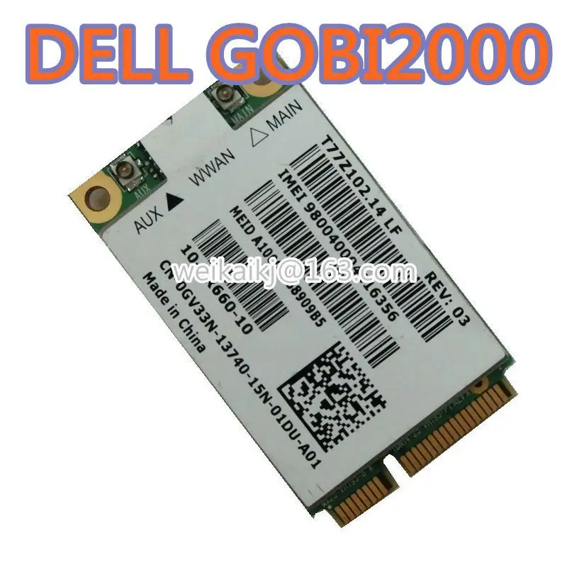 Для Dell DW 5620 DW5620 GOBI2000 UN2420 3G WWAN беспроводная карта GSM / GPRS UMTS HSD(U)PA разблокированная 7 2