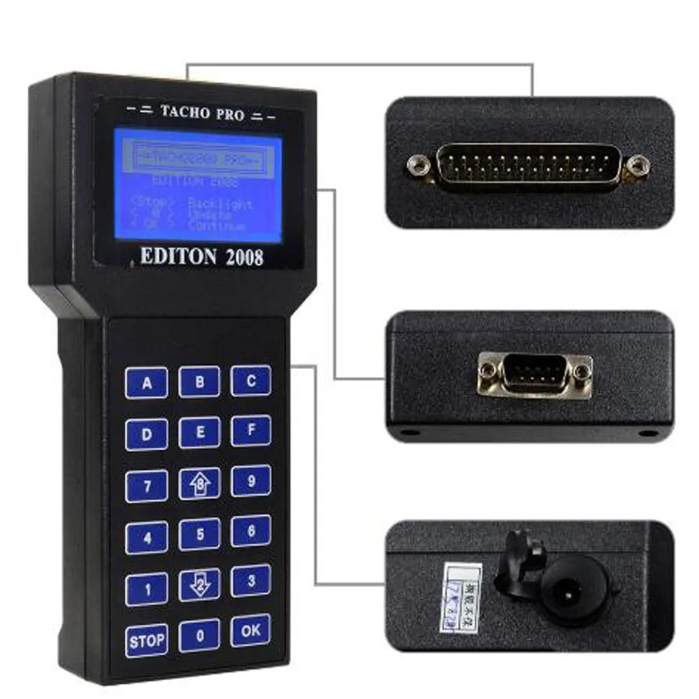 EEPROM программирования TACHO PRO Plus V2008 июля автопрограмматор одометром и пройденное расстояние в милях коррекции Tacho Pro 2008 работает мульти-машины
