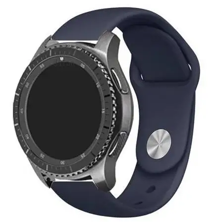 Ремешок 22 мм для samsung gear s3 классический ремешок galaxy watch 46 huawei gt 2 rubber huami amazfit 1 pebble time