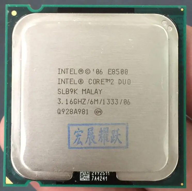 Процессор Intel Core 2 Duo E8500(6 Мб кэш-памяти, 3,16 ГГц, 1333 МГц FSB) SLB9K EO LGA775 настольный процессор Intel центральный процессор