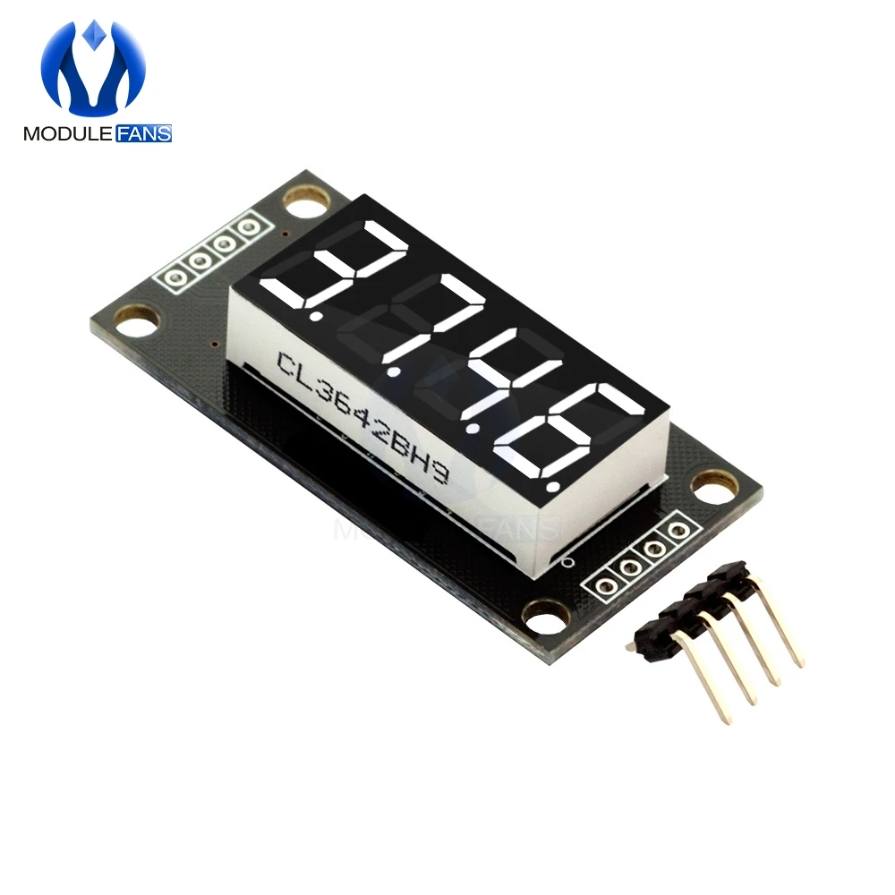 

White 0.36" 0.36 Inch TM1637 7 Segments 0.36INCH Digital Display Tube 4-Digit LED Module Board For Arduino