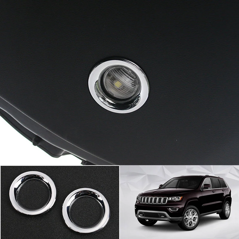 Подходит для Jeep Grand Cherokee 2011 2018 ABS яркая задняя крышка лампы чтения отделка 2 шт.