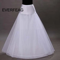100 elastic waist women a line tulle wedding bridal petticoat lace trim underskirt crinolines for long wedding dress