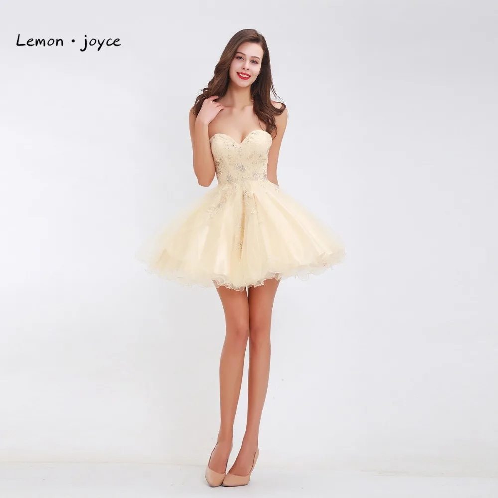 Лимон joyce платья для встречи выпускников 2020 девушек сердечком с открытыми