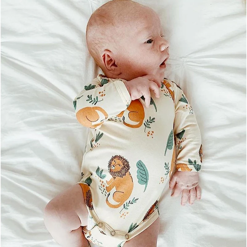 Боди с длинным рукавом TinyPeople 0-2 лет для девочек и мальчиков хлопок 2020 цвета в
