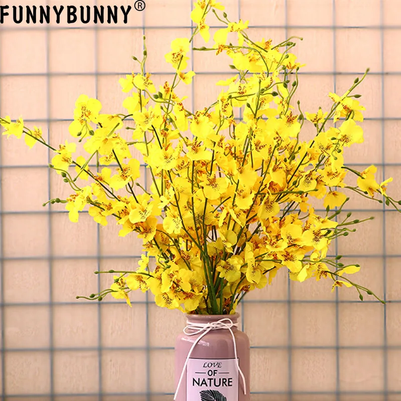 Искусственные цветы в виде орхидей FUNNYBUNNY искусственные для свадьбы дома офиса