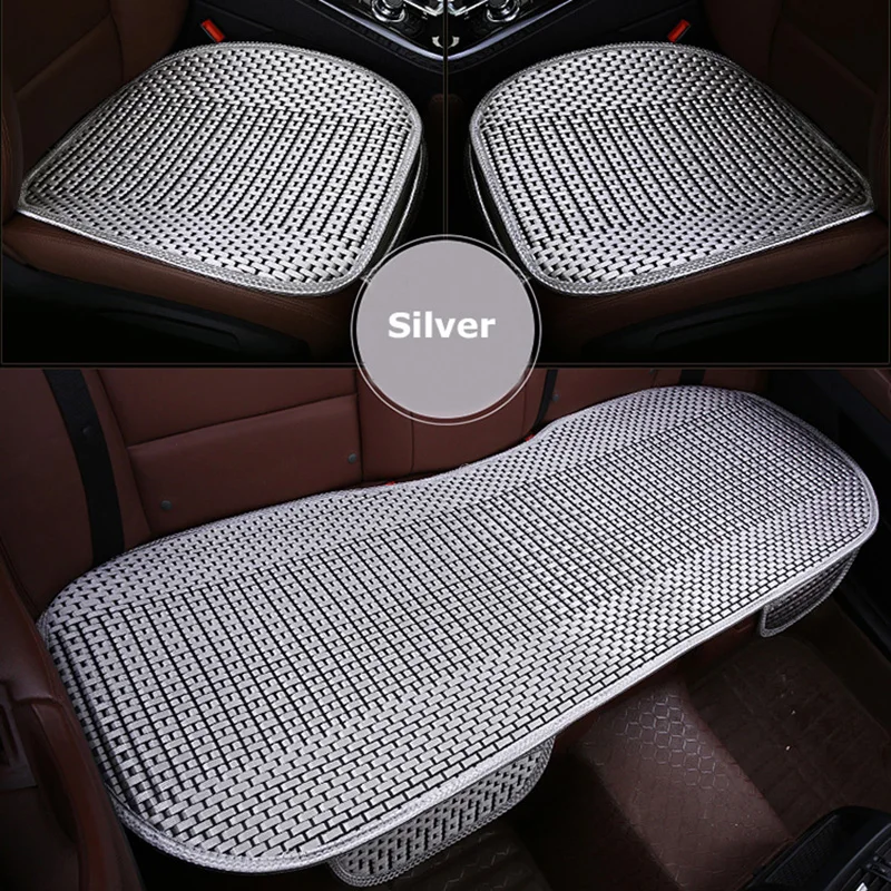 

KKYSYELVA Easy Install Car Seat Cushion Cover Universal Auto Front Back Seat Covers Car Chair Mat Pad Interior Accessories