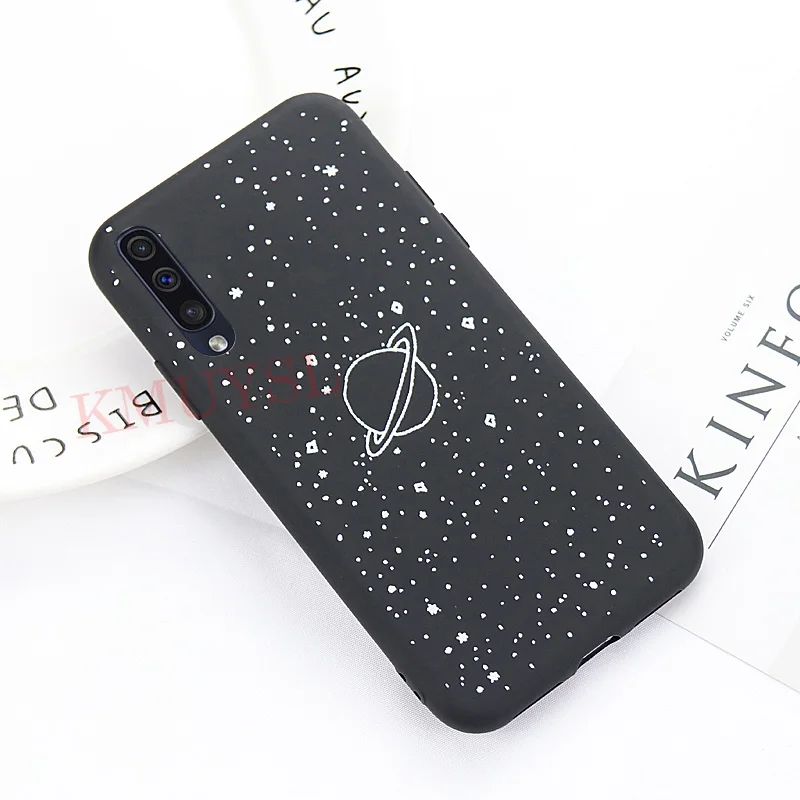 4 Матовый чехол для samsung Galaxy A50 чехол с рисунком, силиконовый чехол для телефона для samsung Galaxy A30 A40 A70 M10 M20 черный кожаный чехол Капа - Цвет: 4