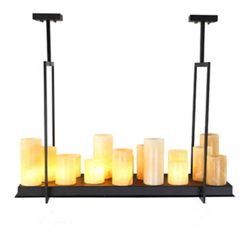 

Modern Nordic Pendant Light Kevin French Annular Altar Candle Lampshade Marble Pendant Lamp kitchen Light Fitxtures Lustre Lampe