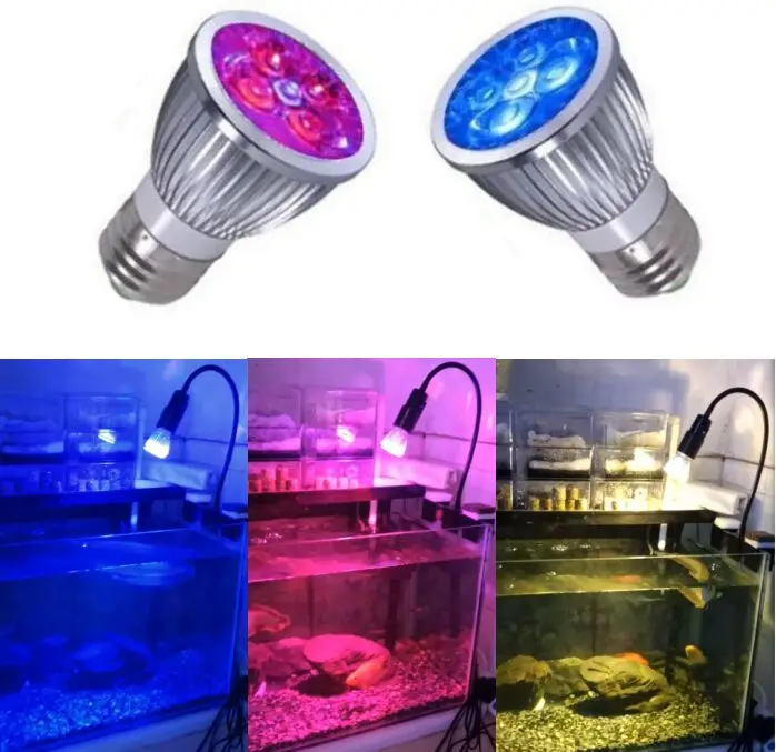Светодиодсветильник для аквариума лампа E27 морского рифа кораллов водорослей|light