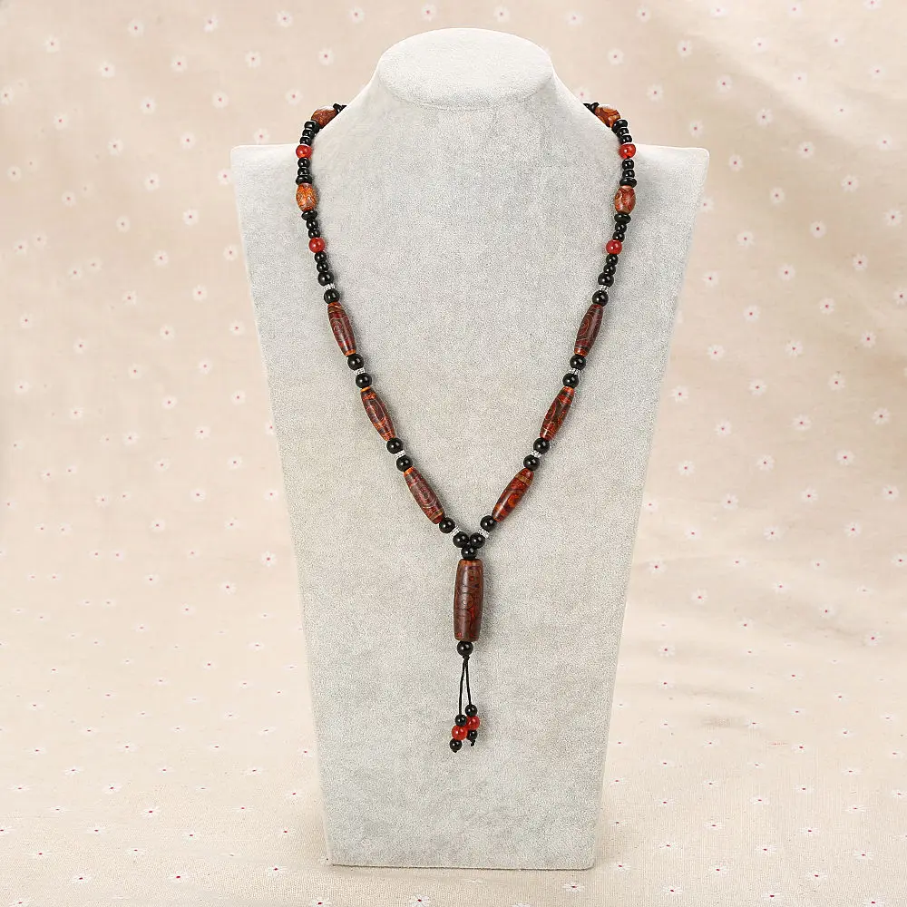 Original Multilayer Pearl Necklace Agate Natural Stone Pendant Romantic Women Engagement Jewelry Men Black Beads Chain Handmade | Украшения