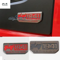 zinc alloy 1941s 75 anniversary car body sticker suitable for jeep wrangler compass grand cherokee car styling accessories 1pcs