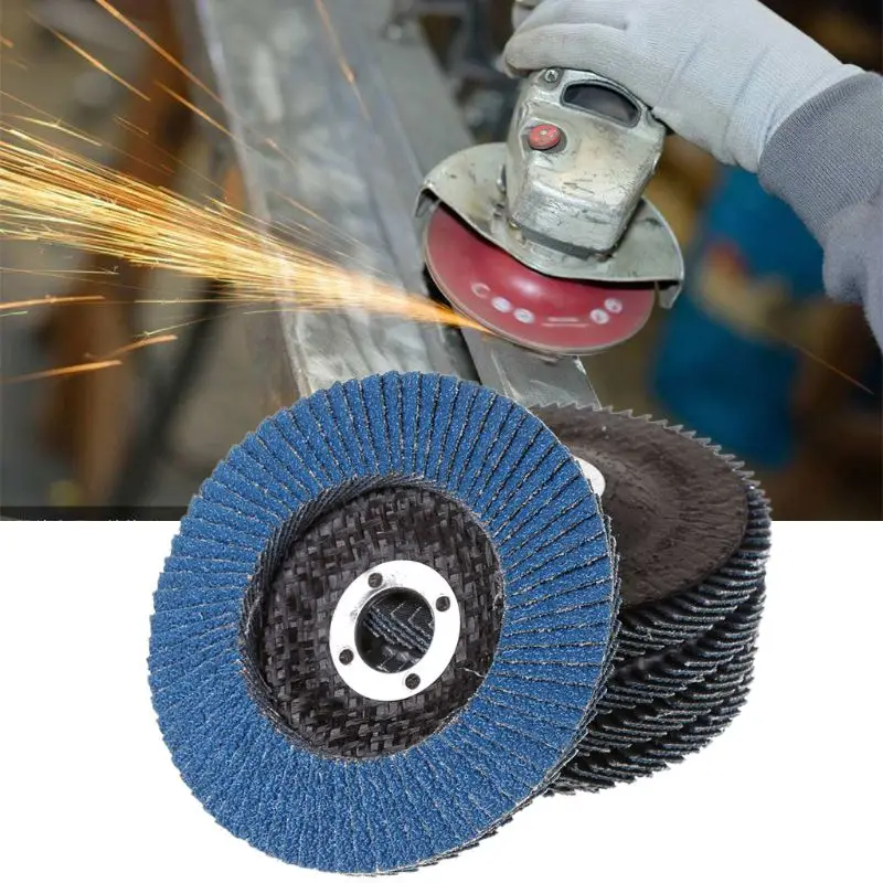 

80 Grit Grinding Wheels Flap Discs 100mm 4" Angle Grinder Sanding Disc Metal Plastic Wood Abrasive Tool