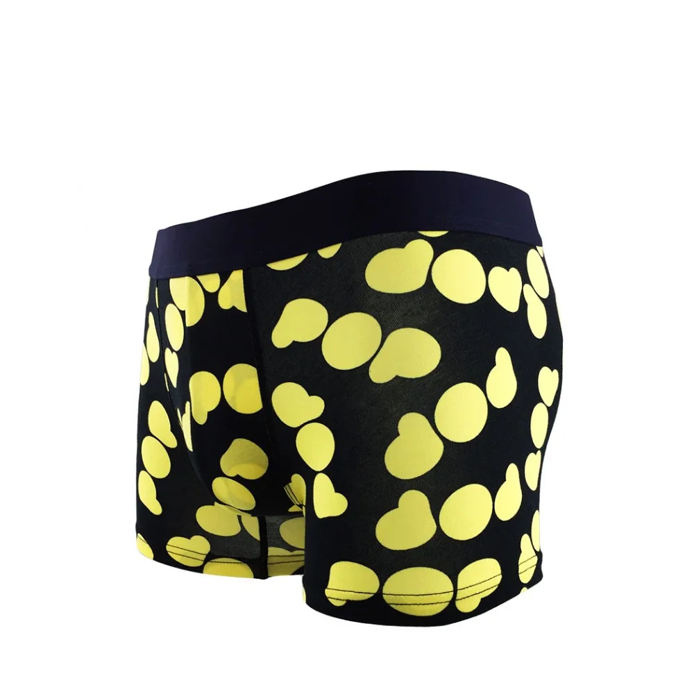 Изысканные трусы-боксеры с рисунком сердца для мужчин сексуальные дышащие marca homme