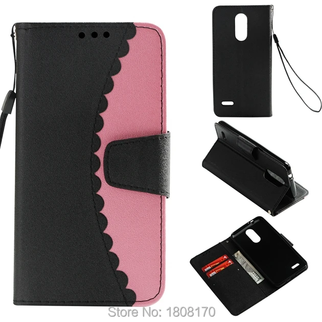 Кожаный чехол кошелек с волнистым ремешком для LG K8 2018 EU K10 Xiaomi 5X Redmi 4A 5A 4X NOTE из ТПУ