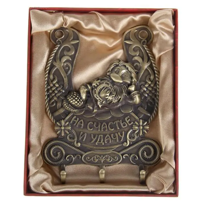 Уникальные коробки. Крючки для ключей Санта-Клауса. Русские украшения дома.