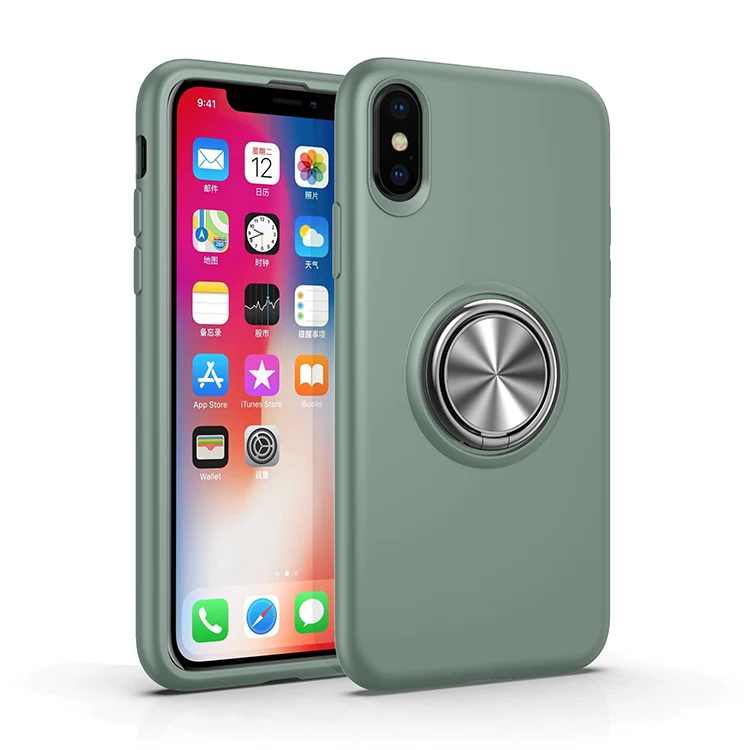 Роскошный металлический держатель для телефона iPhone XS Max чехол XR мягкий из ТПУ