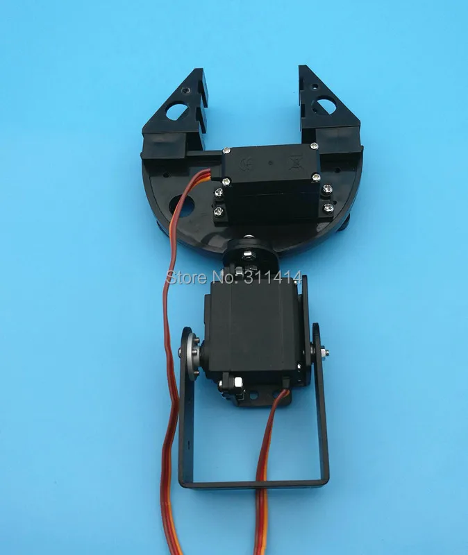 1 Набор 2DOF RC робот механический рычаг с пластиковым захватом несобранный