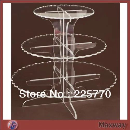 

3 Tiers Round Tower Acrylic Cupcake Stand