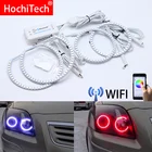 Wifi беспроводной RGB многоцветный светодиодный ангельский глаз гало кольца дневсветильник DRL для Toyota Avensis T250 2003 2004 2005 2006 2007 2008 2009