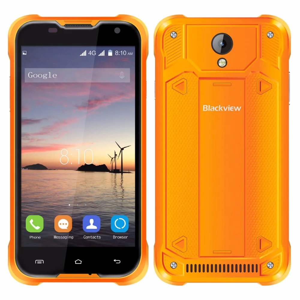 Оригинал Blackview BV5000 Android 5.1 4 Г LTE Сотовый Телефон 5.0 "HD MTK6735P Quad Core 2 ГБ RAM 16 ROM 8MP 4780 мАч