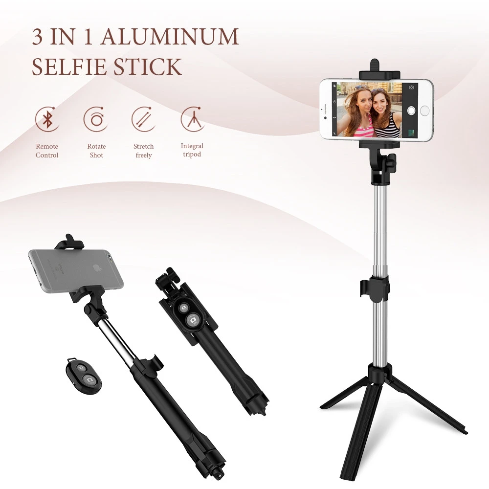 Floveme Телефон Штатив монопод для селфи Bluetooth складная selfiestick iPhone 7 6 s плюс палка