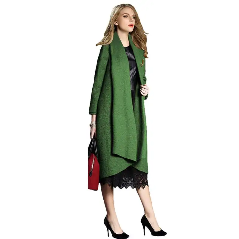 Женская шерстяная куртка 2020 модная зимняя Новинка свободное Женское пальто