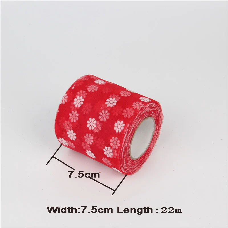 7 5 см * 25 лет DIY цветок сливы органза рулон Тюль стул пояса банты стол бегун платье